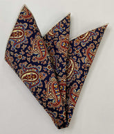 Macclesfield Printed Silk Pocket Square MCP-714